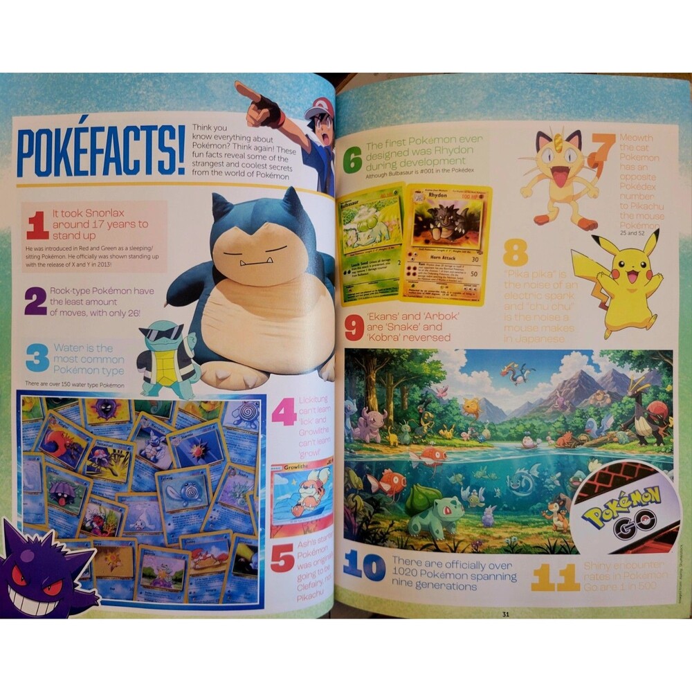 Pokemon Topsy-Turvy Special 30th Anniv Ultimate Guide w/ Posters, Games, Secrets - Picture 14 of 14